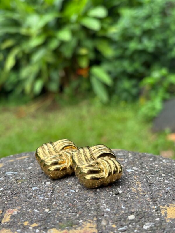 Golden Weave Studs - Image 3