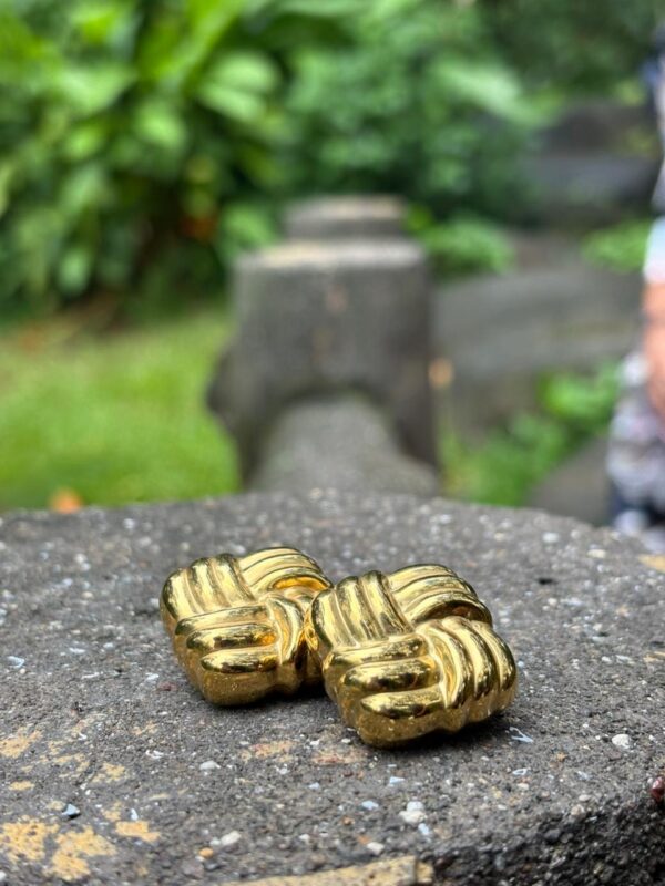 Golden Weave Studs - Image 2